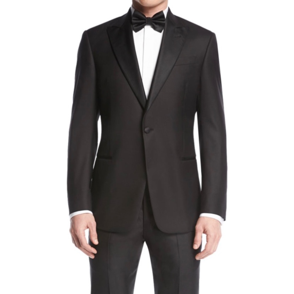 Giorgio Armani Black Satin Tux